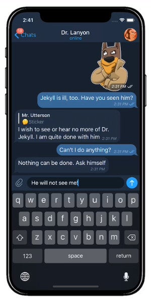 Telegram receives major update that adds multiple accounts support, themes, quick replies