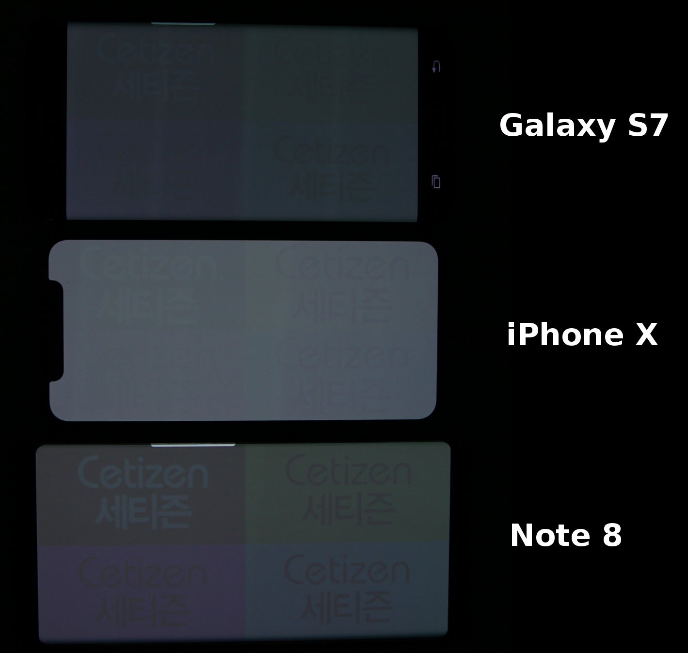 Display burn-in trials: iPhone X vs Galaxy S7 vs Galaxy Note 8