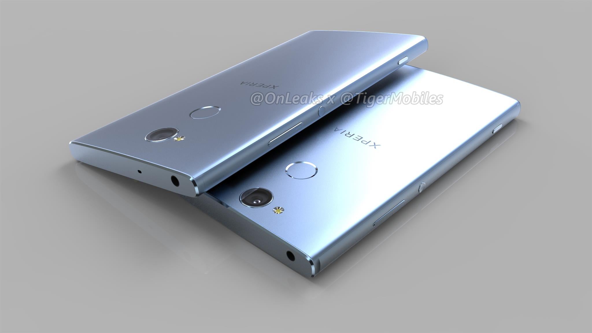 CAD-based renders of the Xperia XA2 and XA2 Ultra reiterate fingerprint on back