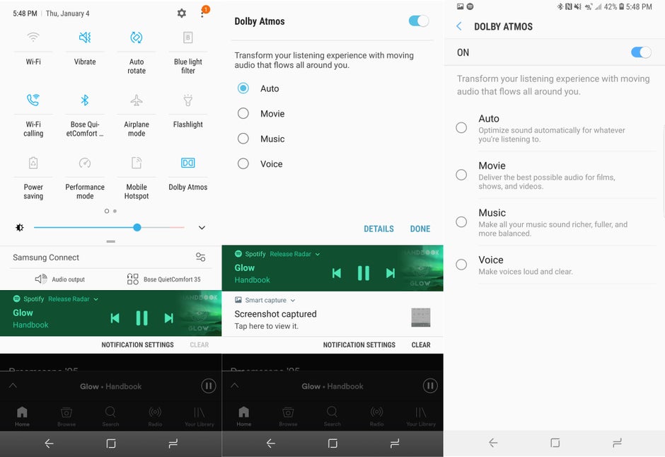 A leaked Android 8 build for Galaxy S8 brings Dolby Atmos to the phone!
