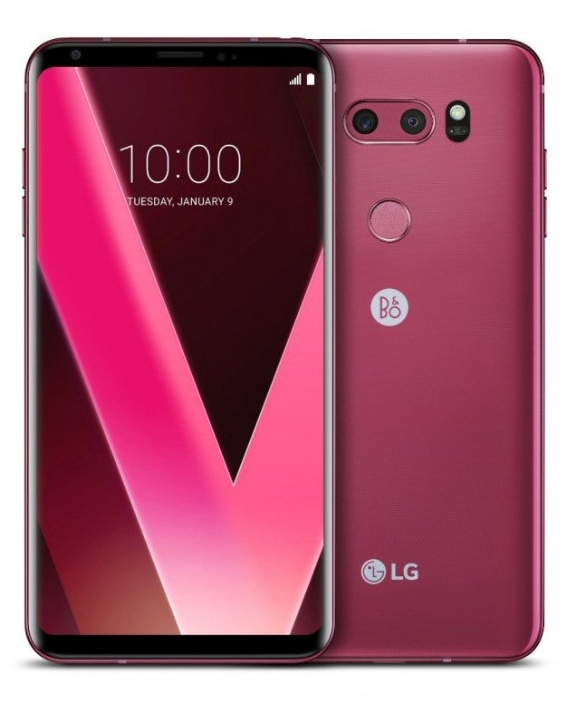 The V30 in Raspberry Rose color is going to make an appearance. - Watch LG's CES 2018 press conference live stream here