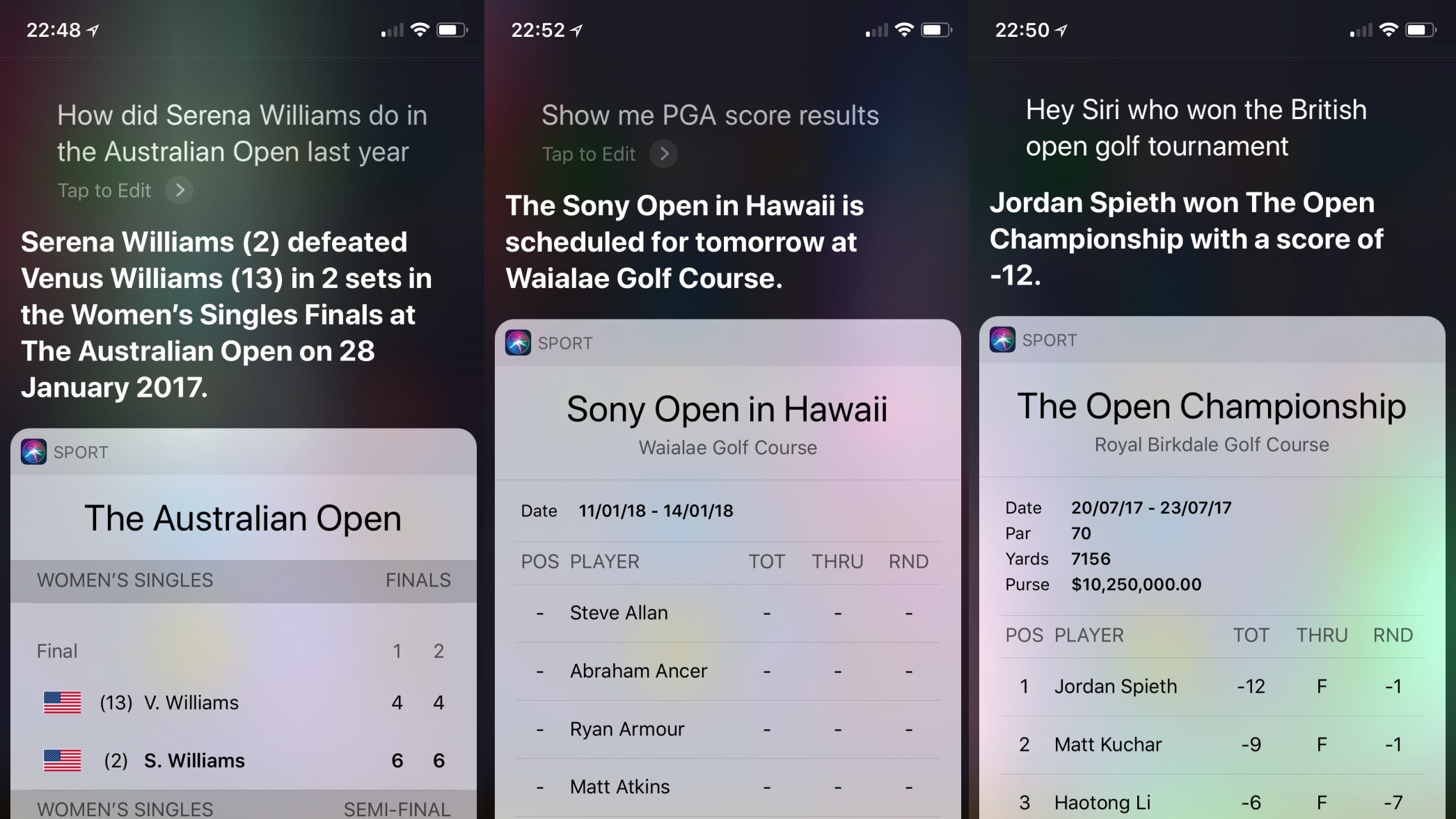 Apple expands Siri&#039;s sports knowledge database ahead of Australian Open