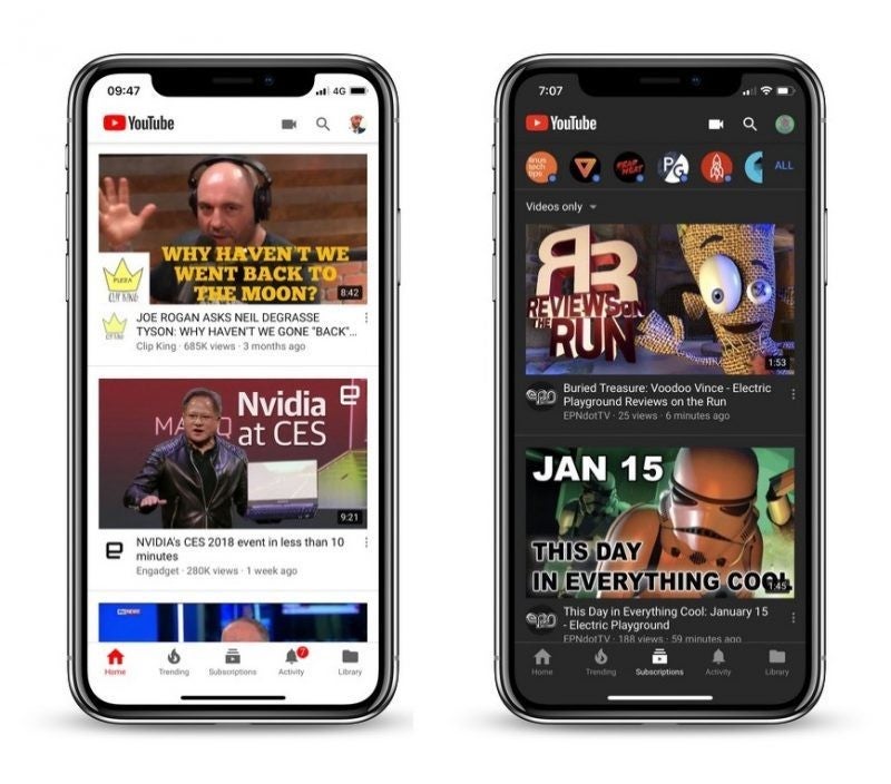 Light versus dark theme in YouTube - YouTube on iOS scores native dark mode for some users, but what about Android?