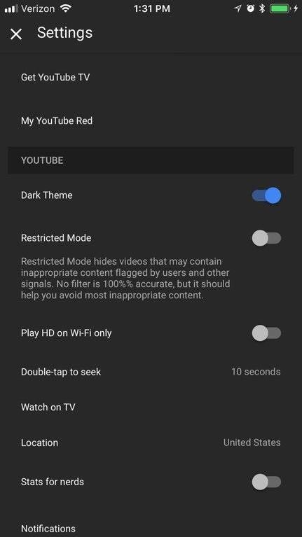 YouTube on iOS scores native dark mode for some users - PhoneArena