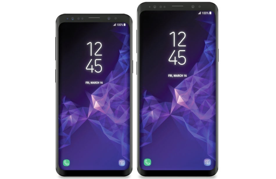New Samsung Galaxy S9 and S9+ renders show the phones next to each other