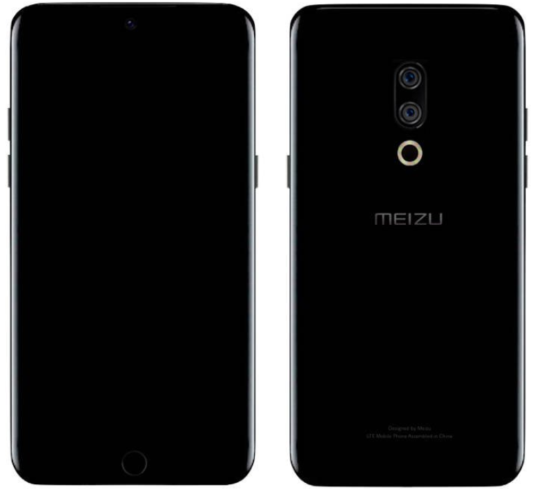Leaked render of the Meizu 15 - Meizu 15 render appears revealing curved screen, fingerprint scanner and dual camera setup