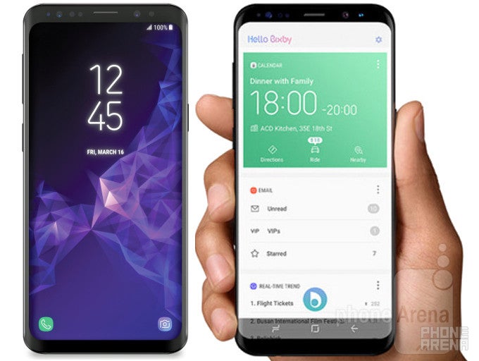 Here&#039;s what the Samsung Galaxy S9 might look like next to the Galaxy S8