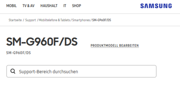 The Samsung Germany website already has a support page up for the Samsung Galaxy S9 - Samsung Germany's Galaxy S9 support page hints that Dual SIM feature is coming to Europe