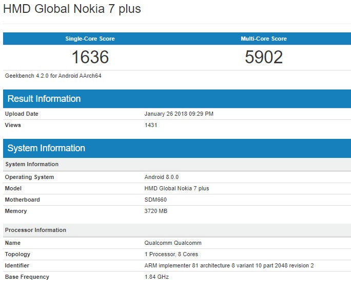 New Nokia 7 model with better CPU and Android Oreo may be launched soon