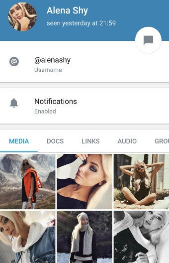 The updated profile page in Telegram X - The future of Telegram messenger - Telegram X