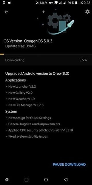 Oreo-based OxygenOS 5.0.2 update for OnePlus 5T halted, OnePlus rolling out a revised version