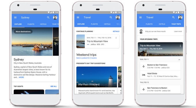 The updated Flights feature, now giving you even more options on planning your trip - Google Flights updated with hotel booking option
