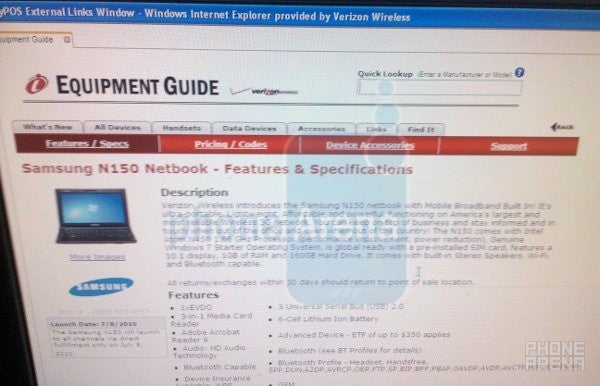 Verizon spec sheet peep show reveals what&#039;s in the pipeline