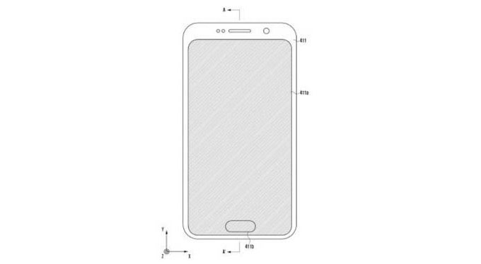 Patent sketch shows how the under-display fingerprint scanner of the Note 9 might look
