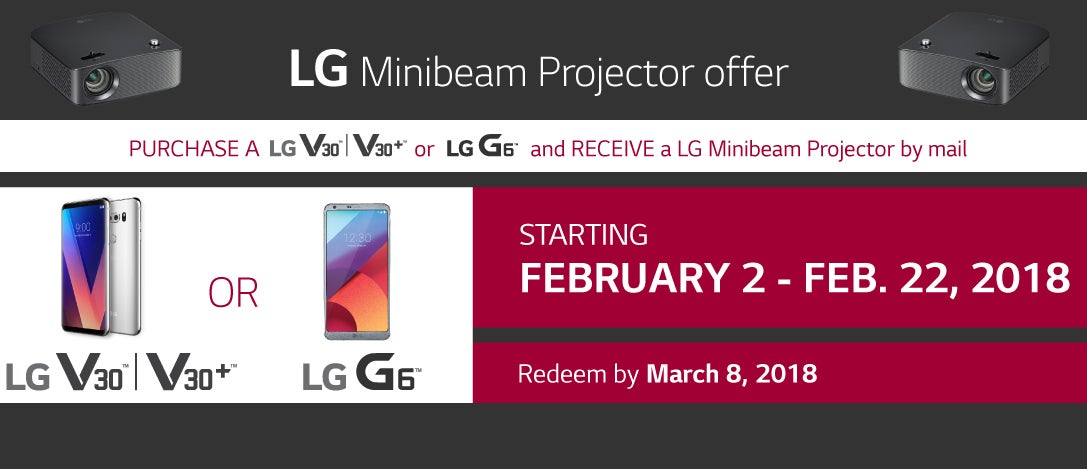 Deal: Buy a T-Mobile LG V30 or G6, get a free LG Projector ($249.99 value)