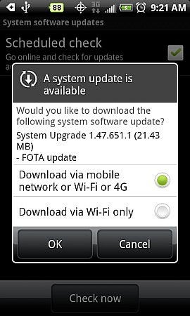 Sprint sends out update for EVO 4G; possible Wi-Fi and battery fixes included