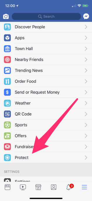 Facebook’s iPhone app nabs a &#039;Protect&#039; option that borders on spyware