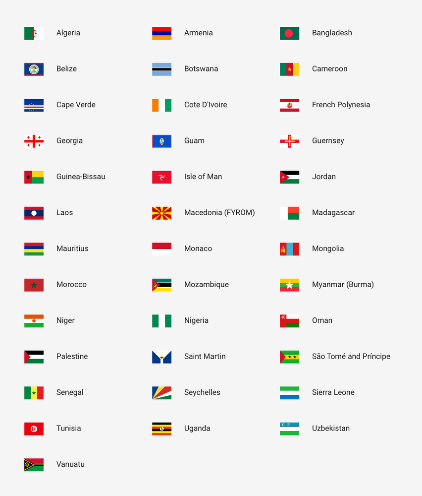 These countries now are covered by the Project Fi MVNO&quot;&amp;nbsp - Project Fi now works in 37 more countries; buy a compatible phone and get a free month of service