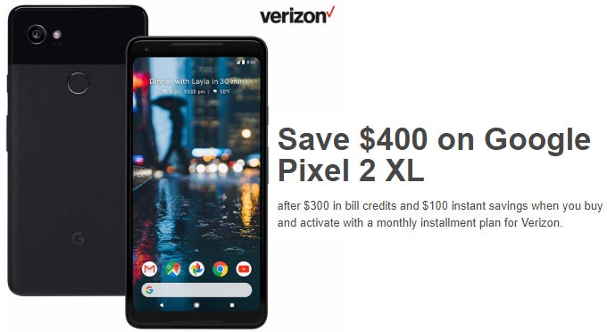 Crazy Deal: Save $400 on Verizon's Google Pixel 2 XL (today only)