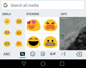 While you could search emojis/GIFs/stickers before, now you can do it at once! - Korean and Chinese support and more in the Google Keyboard 7.0.2 beta
