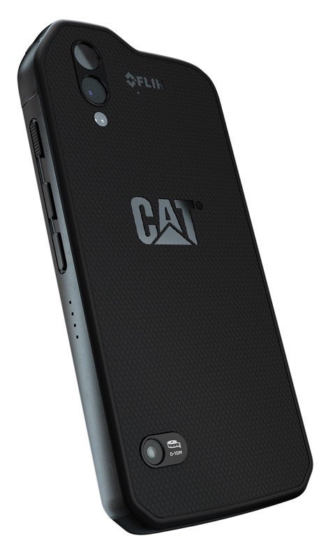 Cat S61 back and front - Cat has a brand new rugged phone with lasers and other super powers, and it costs $1,000