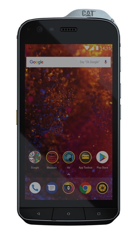 Cat S61 back and front - Cat has a brand new rugged phone with lasers and other super powers, and it costs $1,000