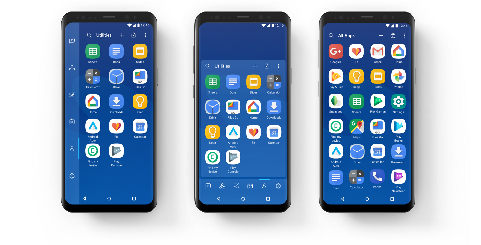 Smart Launcher 5.0's different app drawer layouts - Smart Launcher gets completely overhauled with loads of new features