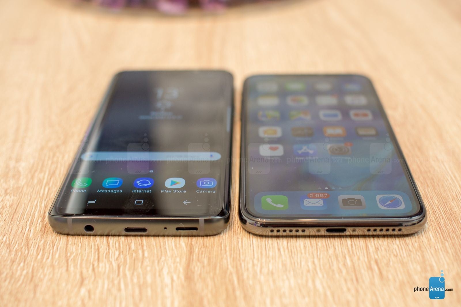 Samsung Galaxy S9 vs Apple iPhone X first look PhoneArena