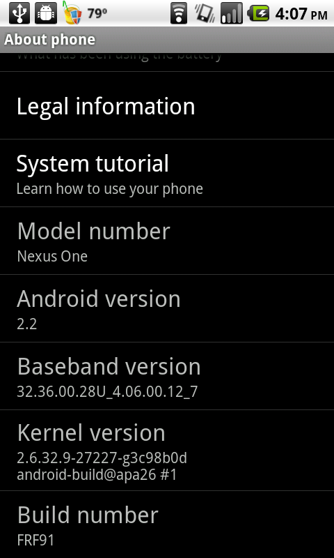Another Froyo update for Nexus One users?