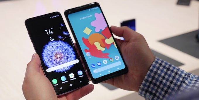 Samsung Galaxy S9 Plus vs Google Pixel 2 XL: first look