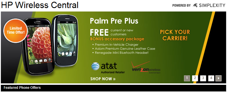 New HP Wireless stores offer free Palm Pre and Palm Pixi; free accessoiries, too