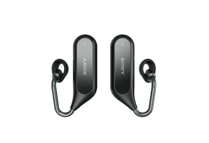 The Sony Xperia Ear Duo in black - Sony announced the Xperia Ear Duo – the &quot;dual-listening&quot; wireless earbuds
