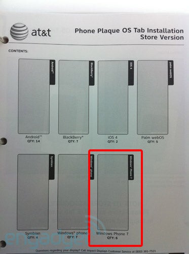 Windows Phone 7 retail displays heading to AT&amp;T hint at earlier release than thought