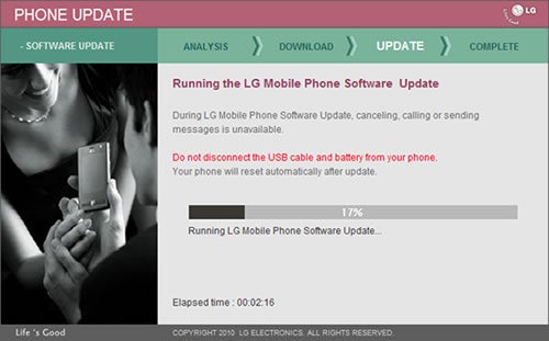 ROM update for the LG eXpo patches up some things with the handset