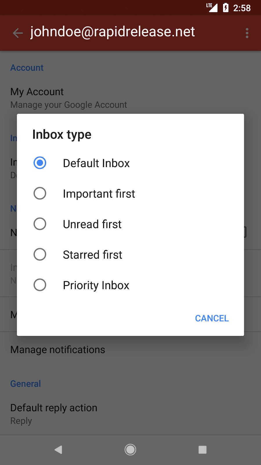 Gmail for Android gains new option to change Inbox type