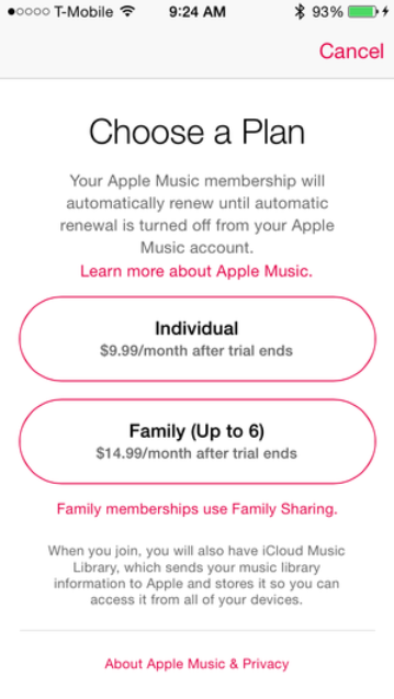 Pricing for Apple Music - Apple hits 38 million paying subscribers to Apple Music; update on the "Race to $1 trillion"