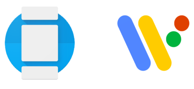 Old Android Wear OS logo at left, new Wear OS logo on the right - Android Wear OS could have a new name and logo really soon