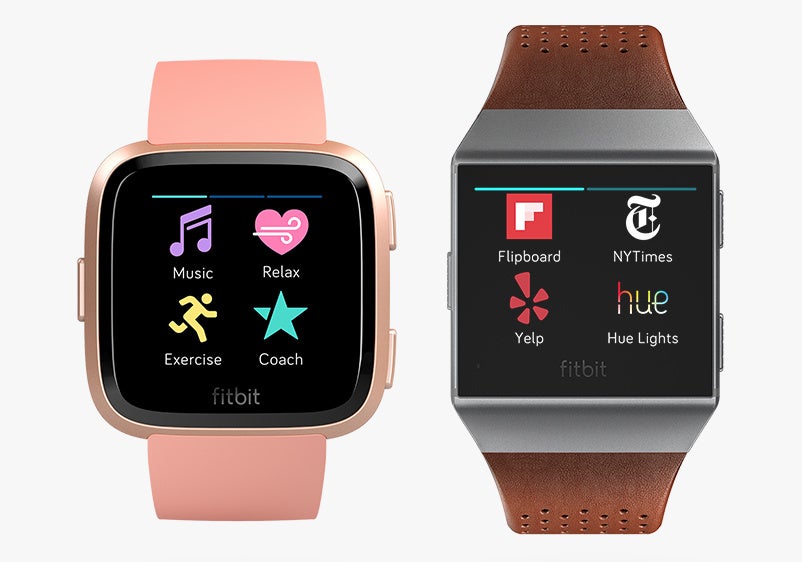 Fitbit Versa (left) vs Ionic (right) - Fitbit&#039;s new Versa smartwatch copies the Apple Watch, but beats it in battery life