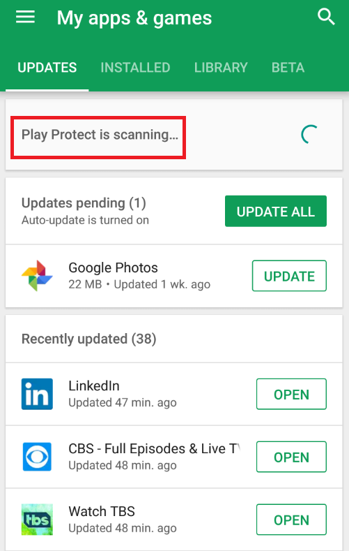 Google Play Protect scans for harmful applications - Google's Android security chief: We're just as secure as our competition is