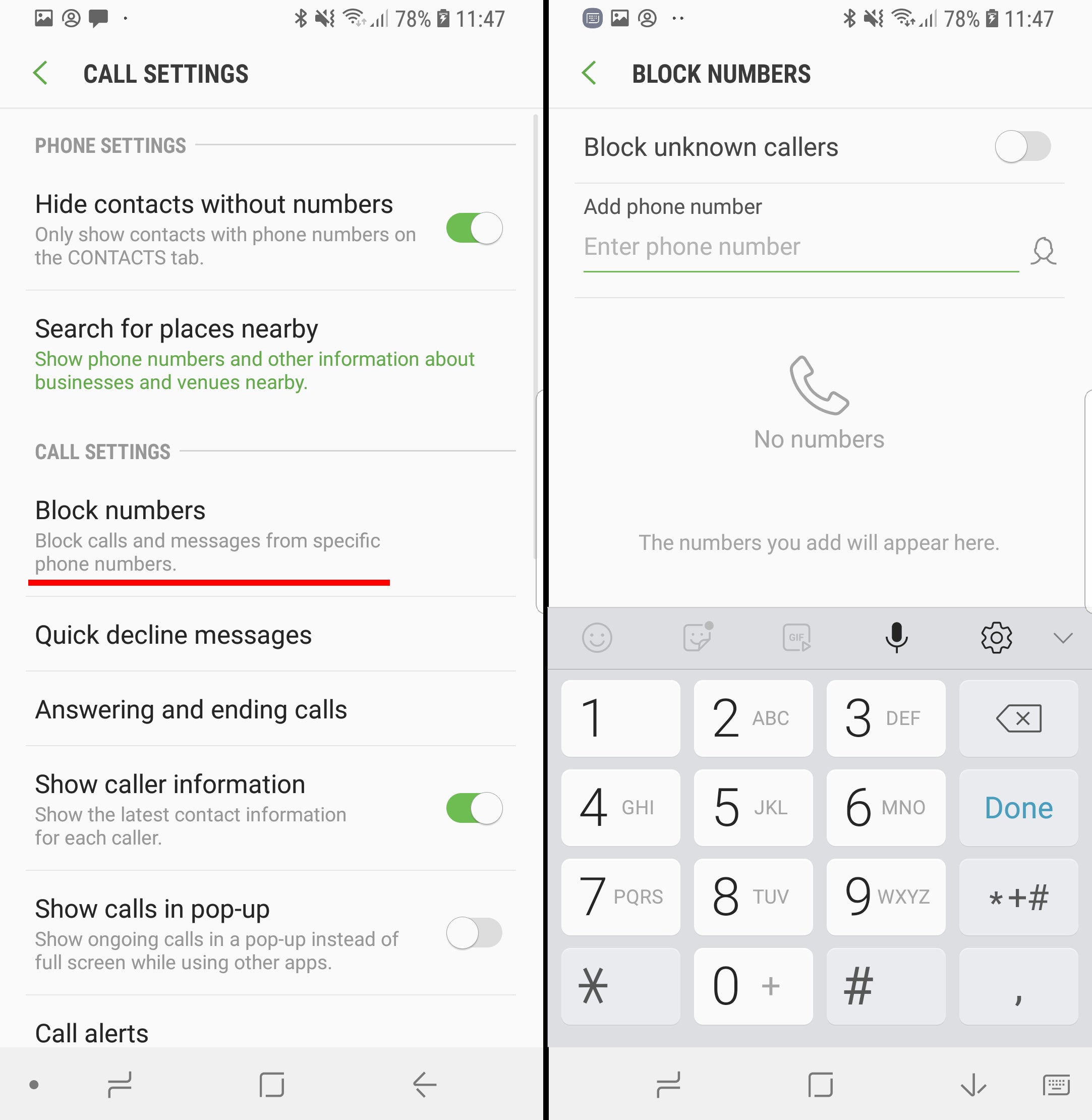 Samsung Galaxy S9/S9+ tutorial: How to block phone numbers from calling or messaging you
