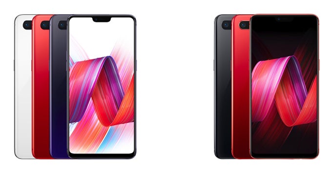 Oppo R15 (left) and Oppo R15 Dream Mirror (right) - Possible OnePlus 6 design hinted by Oppo&#039;s new flagships: notched OLED display &amp; dual cameras galore