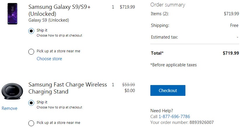Unlocked Samsung Galaxy S9 and S9+ come with free Wireless Charging Stands at Microsoft