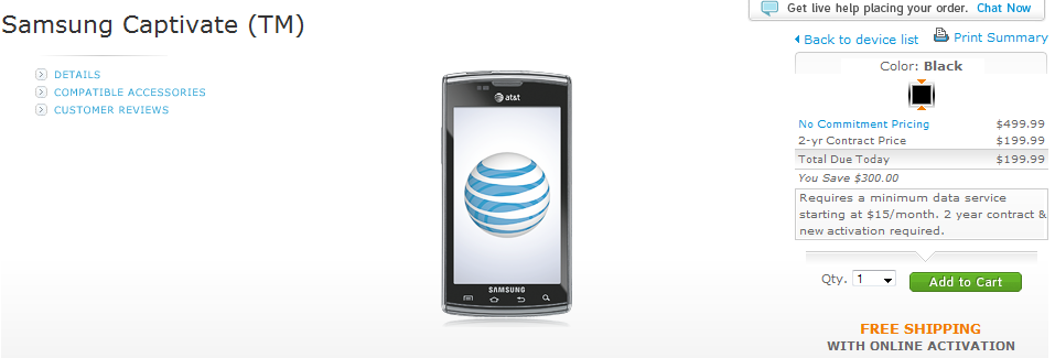 Get ready to be Captivated at AT&amp;T as the carrier launches its Galaxy S variant