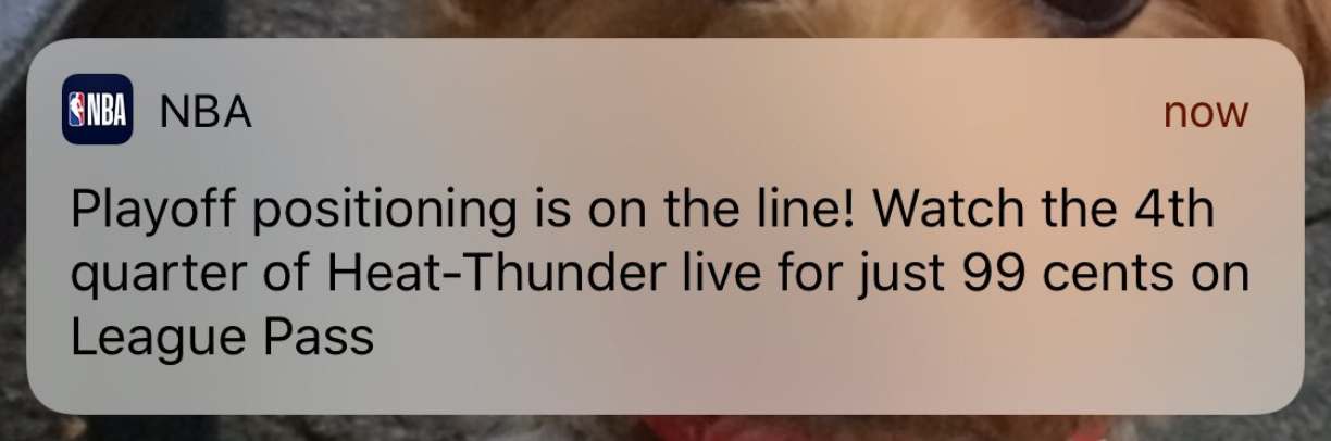 Wait until the last 12-minutes of an NBA game to see it streamed live, and pay only 99 cents - NBA tests streaming the fourth quarter of regular season games for only 99 cents