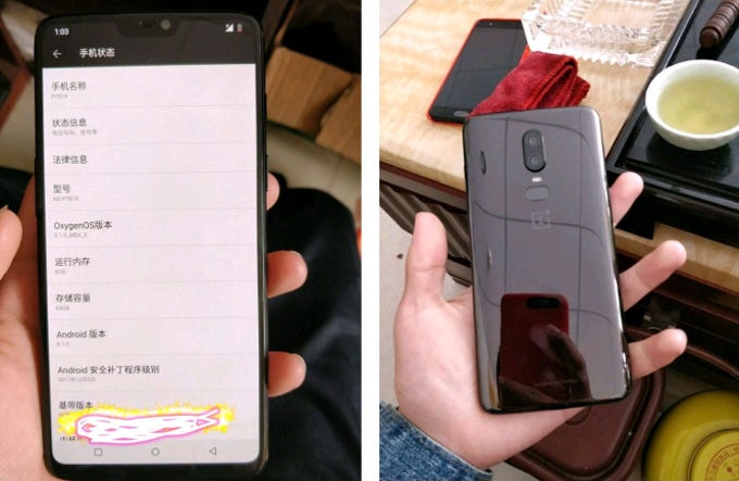 Previously leaked OnePlus 6 prototype - New OnePlus 6 leak reveals 3.5mm jack, interesting rear