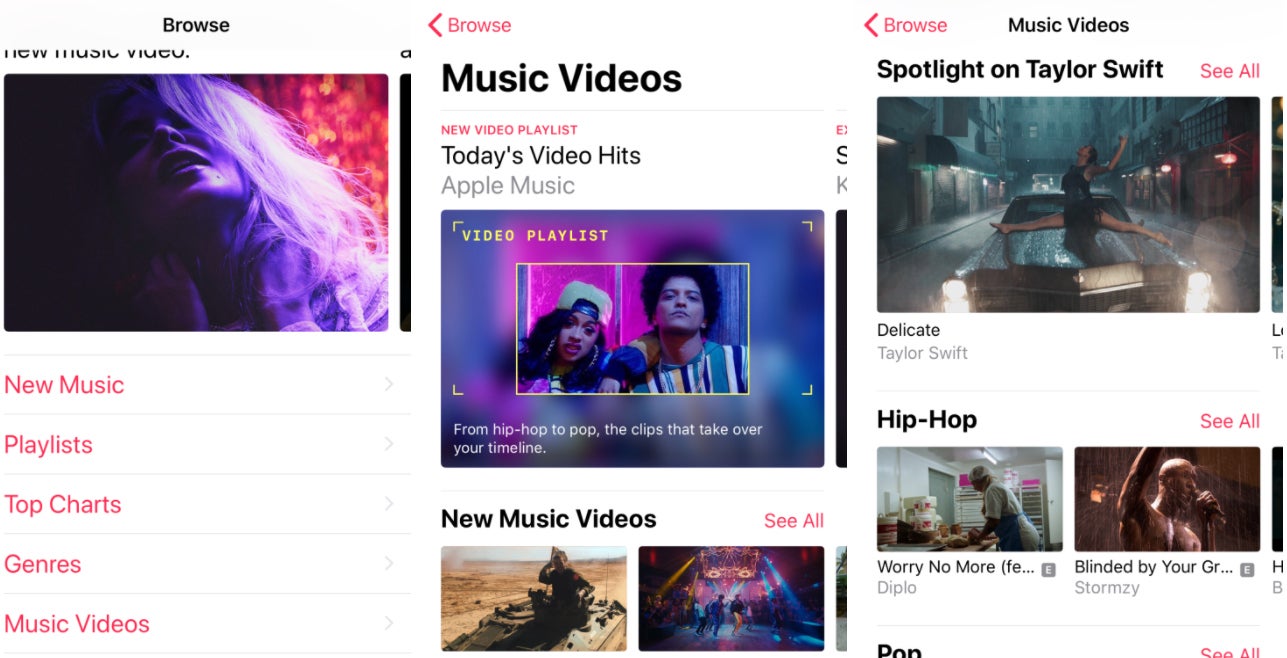 ‘Music Videos’ section goes live in Apple Music