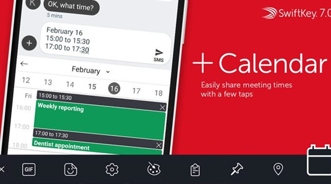 SwiftKey Keyboard gains new Location and Calendar features in latest update