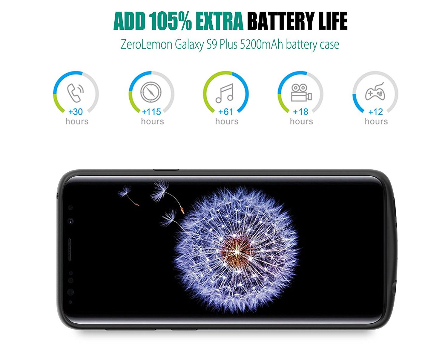 4 battery cases for Samsung Galaxy S9 and S9+