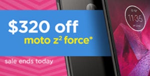 Deal: Buy a Motorola Moto Z2 Force for just $399 (today only)