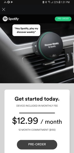 Spotify could launch a new in-car speaker on April 24